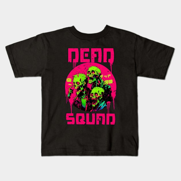 Zombie DEAD SQUAD Kids T-Shirt by Wrap Shop